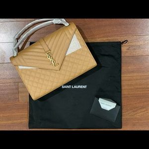 AUTHENTIC YSL ENVELOPE LARGE BAG